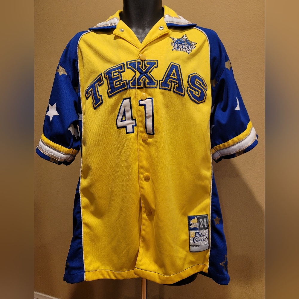 Blue and Yellow Athletic Jersey
